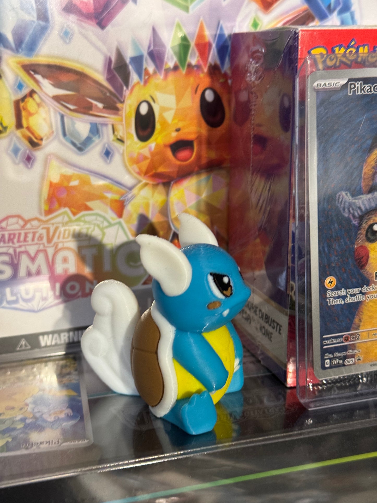 Wartortle Chibi Pokèmon Stampato in 3D