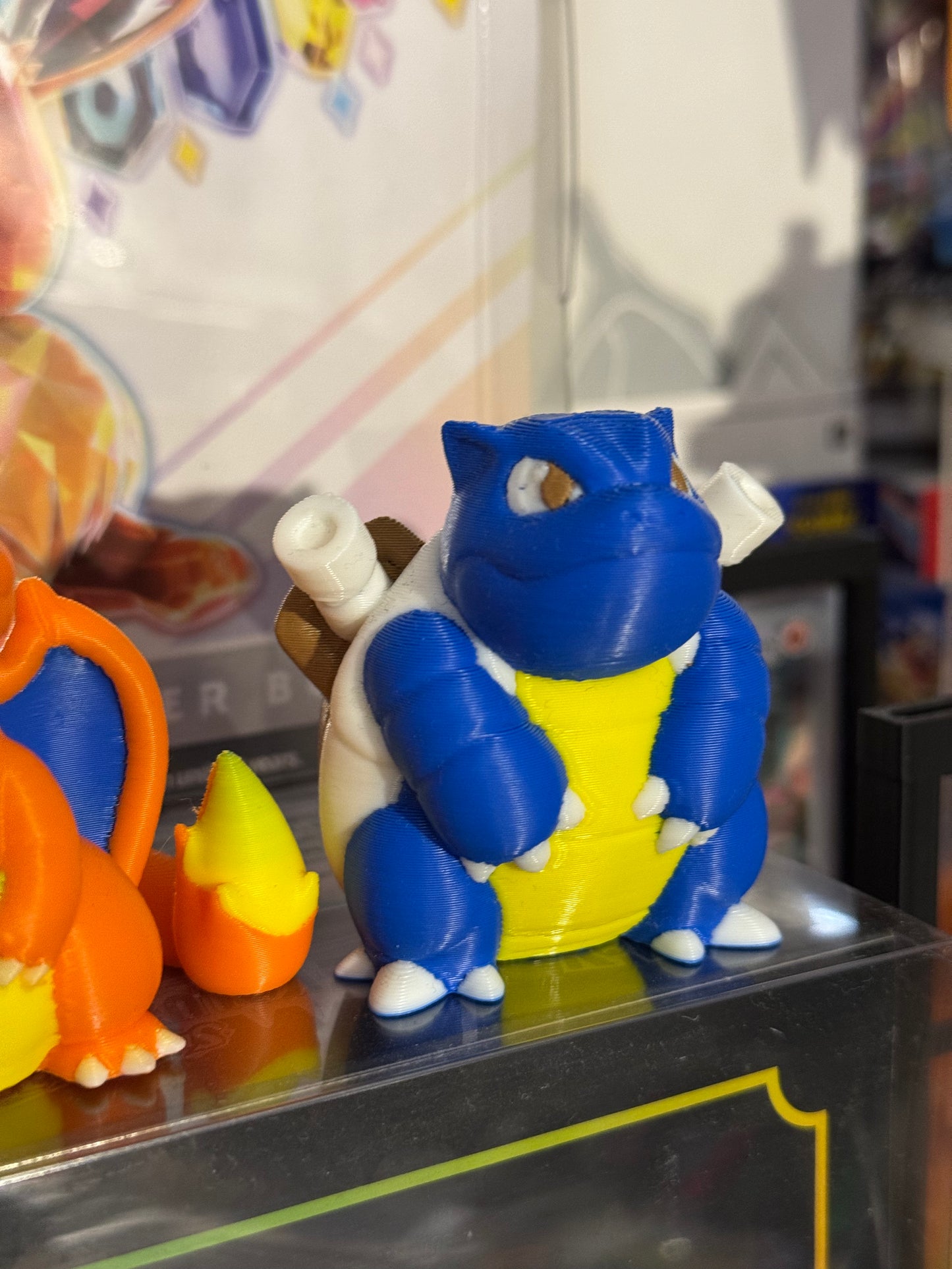 Trio Charizard Venusaur Blastoise Chibi Pokèmon stampato in 3d