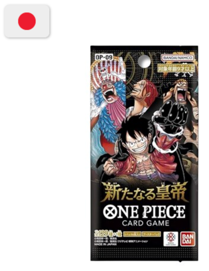 ONE PIECE CARD GAME: OP-09 Emperors In The New World - Booster Pack JAP - (Prodotto da collezione) 🇯🇵