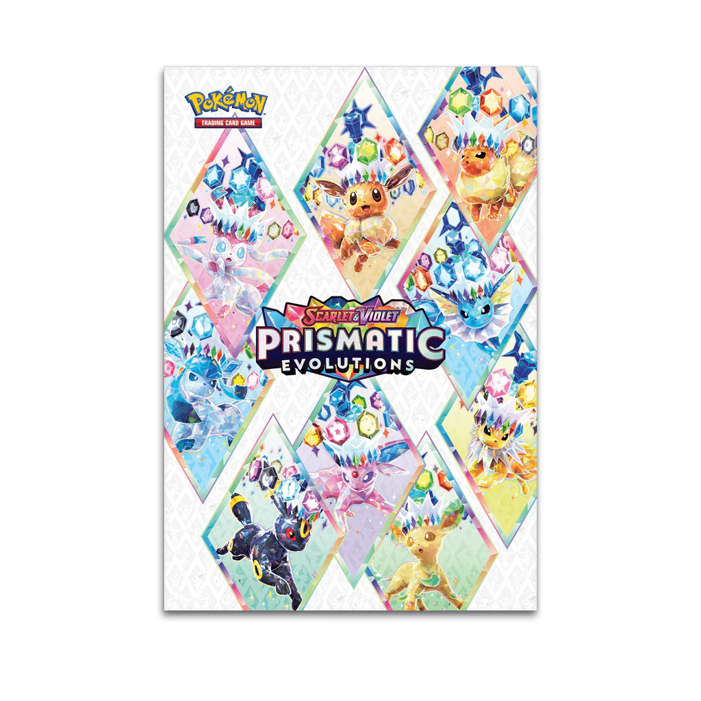 Collezione con Poster Pokèmon Evoluzioni Prismatiche