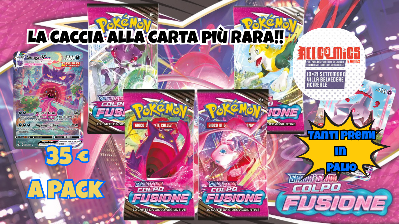 Box Break Pokèmon Colpo Fusione (1 pacchetto) Aci Comics
