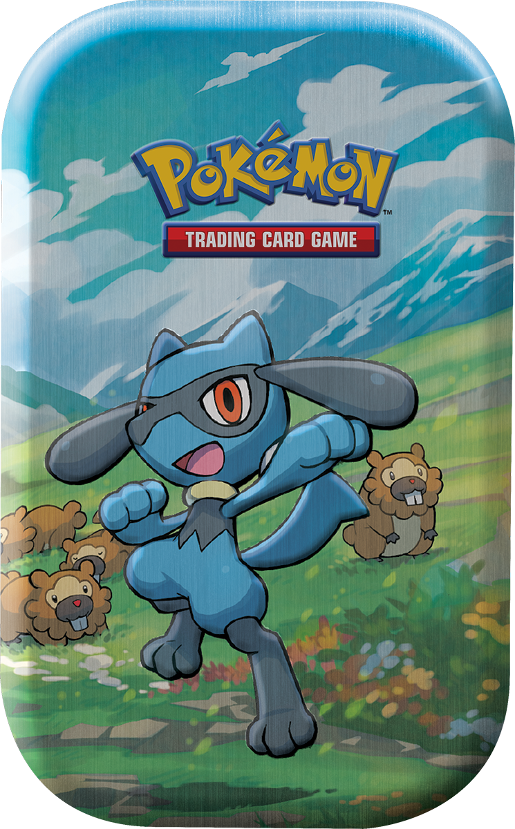 Mini Tin Pokèmon da Collezione Stelle di Sinnoh Riolu e Bidoof (Inglese)