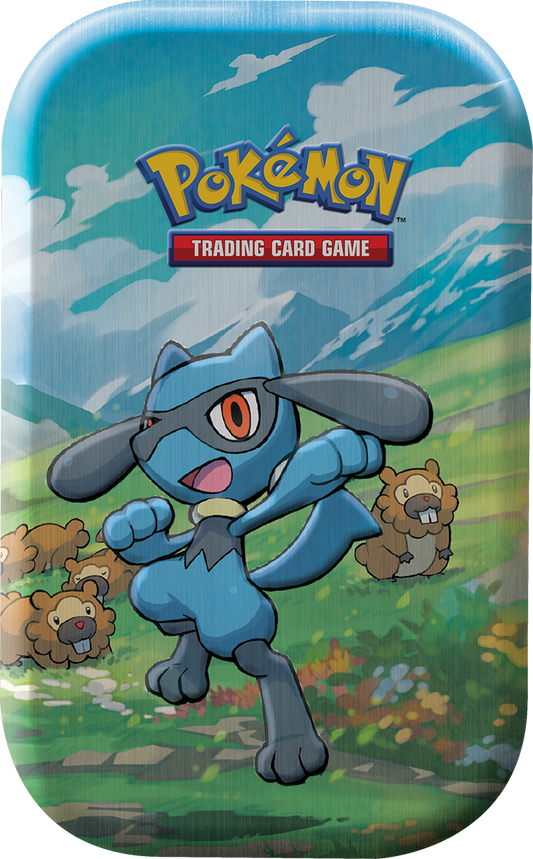 Mini Tin Pokèmon da Collezione Stelle di Sinnoh Riolu e Bidoof (Inglese)