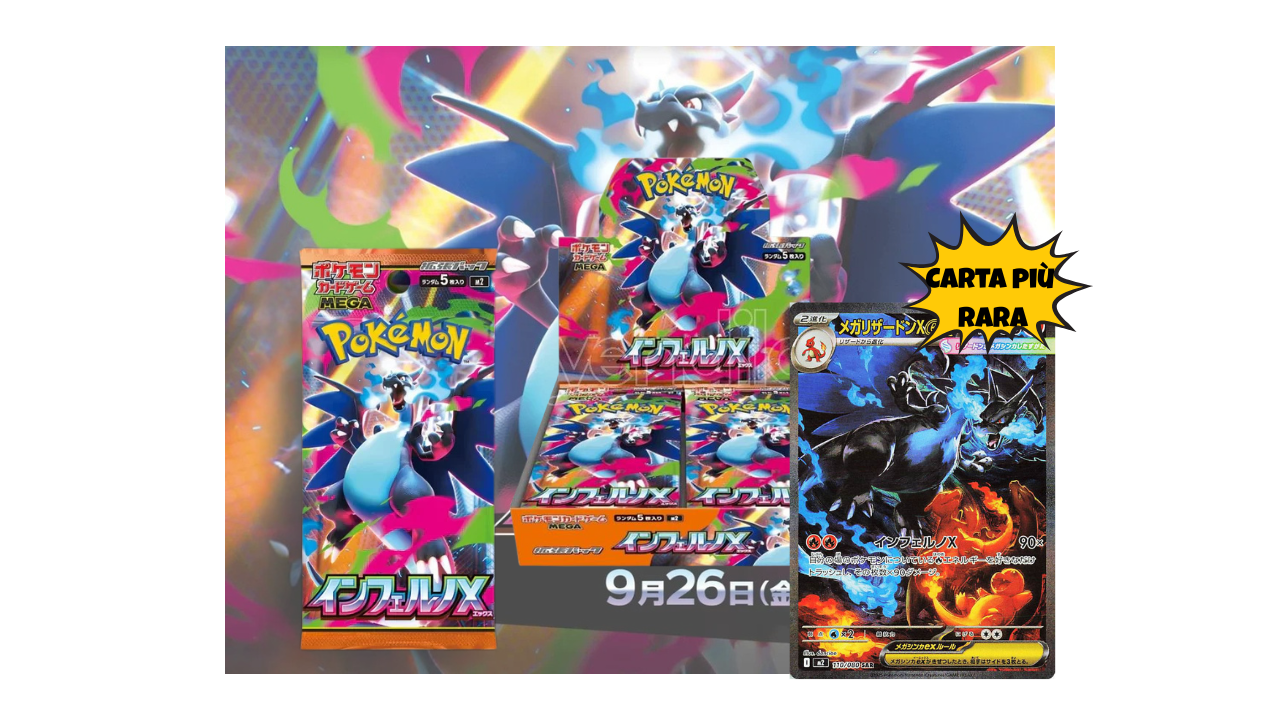 Pokèmon Mega Evoluzioni Inferno X Display (30 pacchetti Jap)