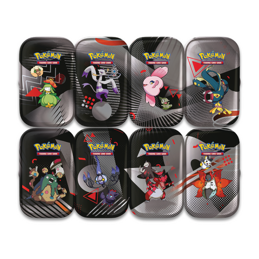 Mini Tin Pokémon Scarlatto e Violetto Luce Nera e Fuoco Bianco (Unima) It