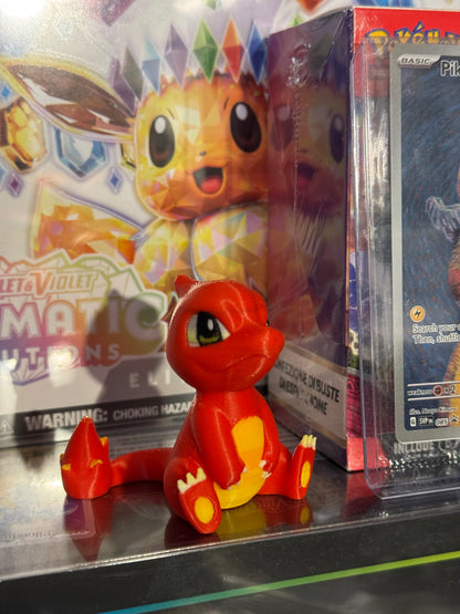 Charmeleon Chibi Pokèmon Stampato in 3D