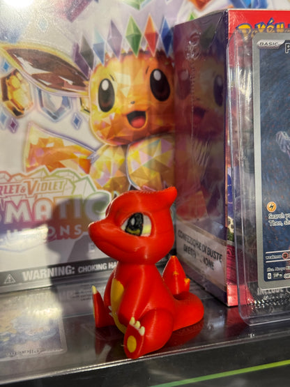 Charmeleon Chibi Pokèmon Stampato in 3D