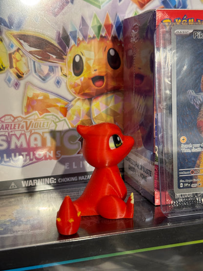 Charmeleon Chibi Pokèmon Stampato in 3D