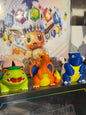 Trio Charizard Venusaur Blastoise Chibi Pokèmon stampato in 3d