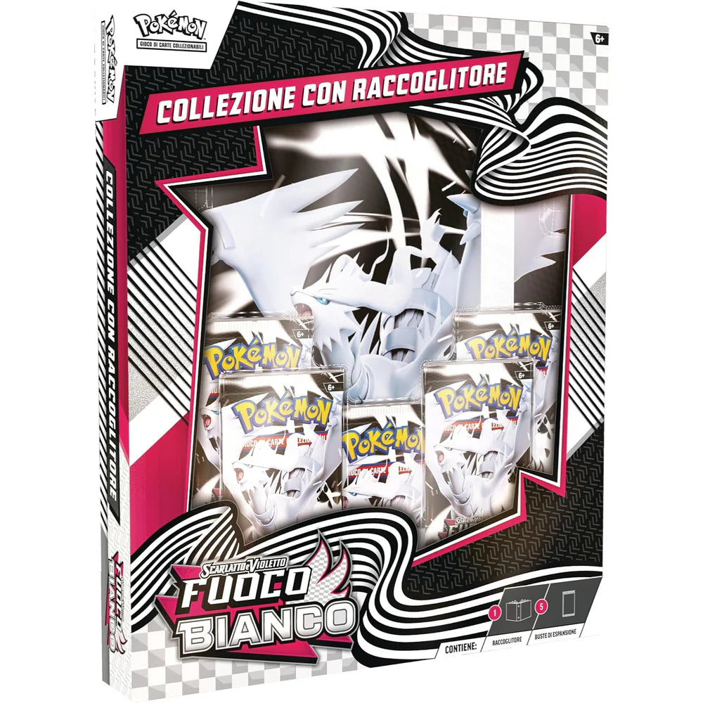 Collezione Pokèmon Fuoco Bianco con Raccoglitore