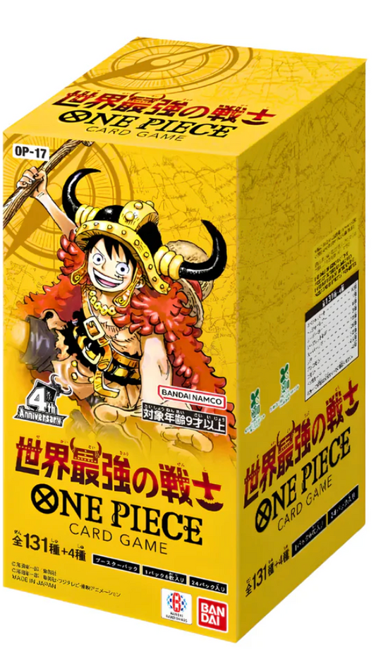 One Piece Card Game - The World's Strongest Warriors OP-17 - Display da 24 Buste (JAP)