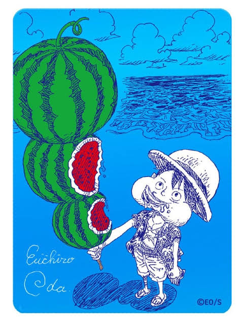 Preorder Luffy Watermelon Metal Promo Card Metakira NatsuComi ODA Signed
