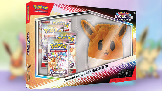 Collezione Speciale Evoluzioni Prismatiche Eevee con Sacchetto Sorpresa